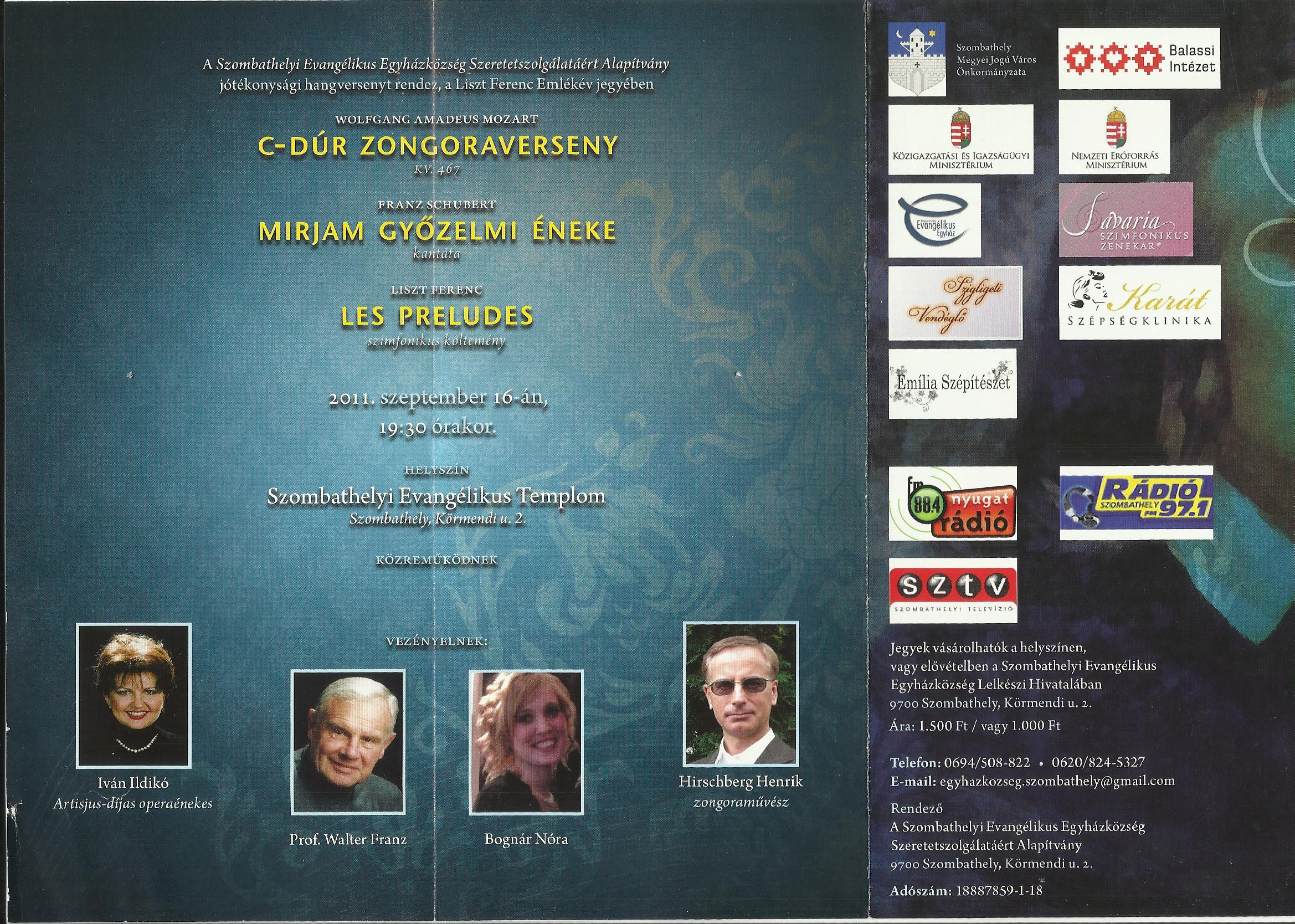 VOX Savariae 2011. 09. 16. (Grafika: Farkas Milán, FM Design)