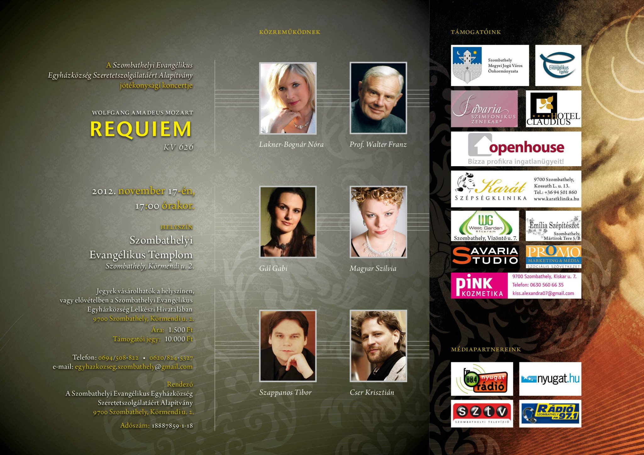 VOX Savariae 2012. 11. 17. (Grafika: Farkas Milán, FM Design)