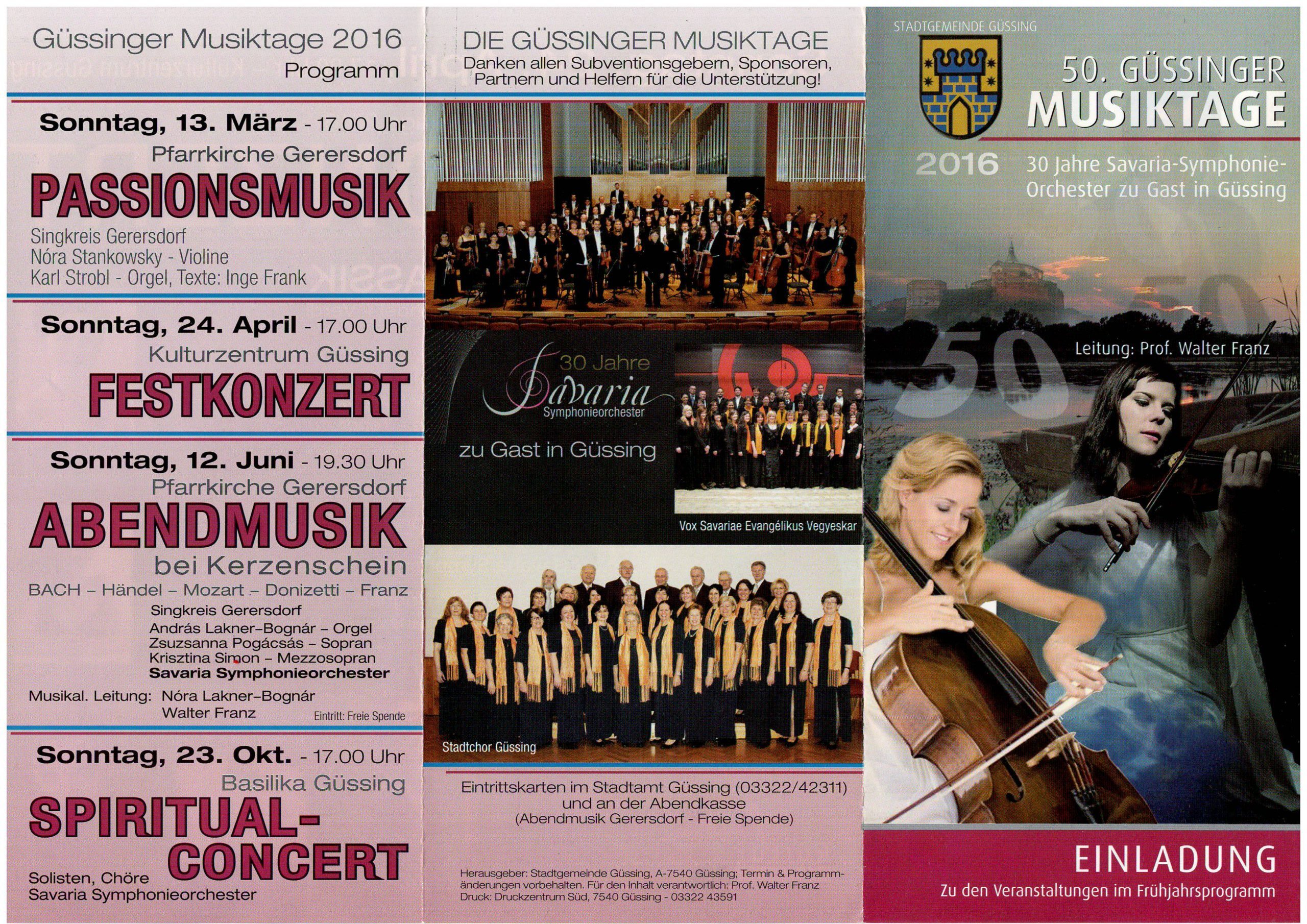 VOX Savariae 2016. 04. 24. Güssing