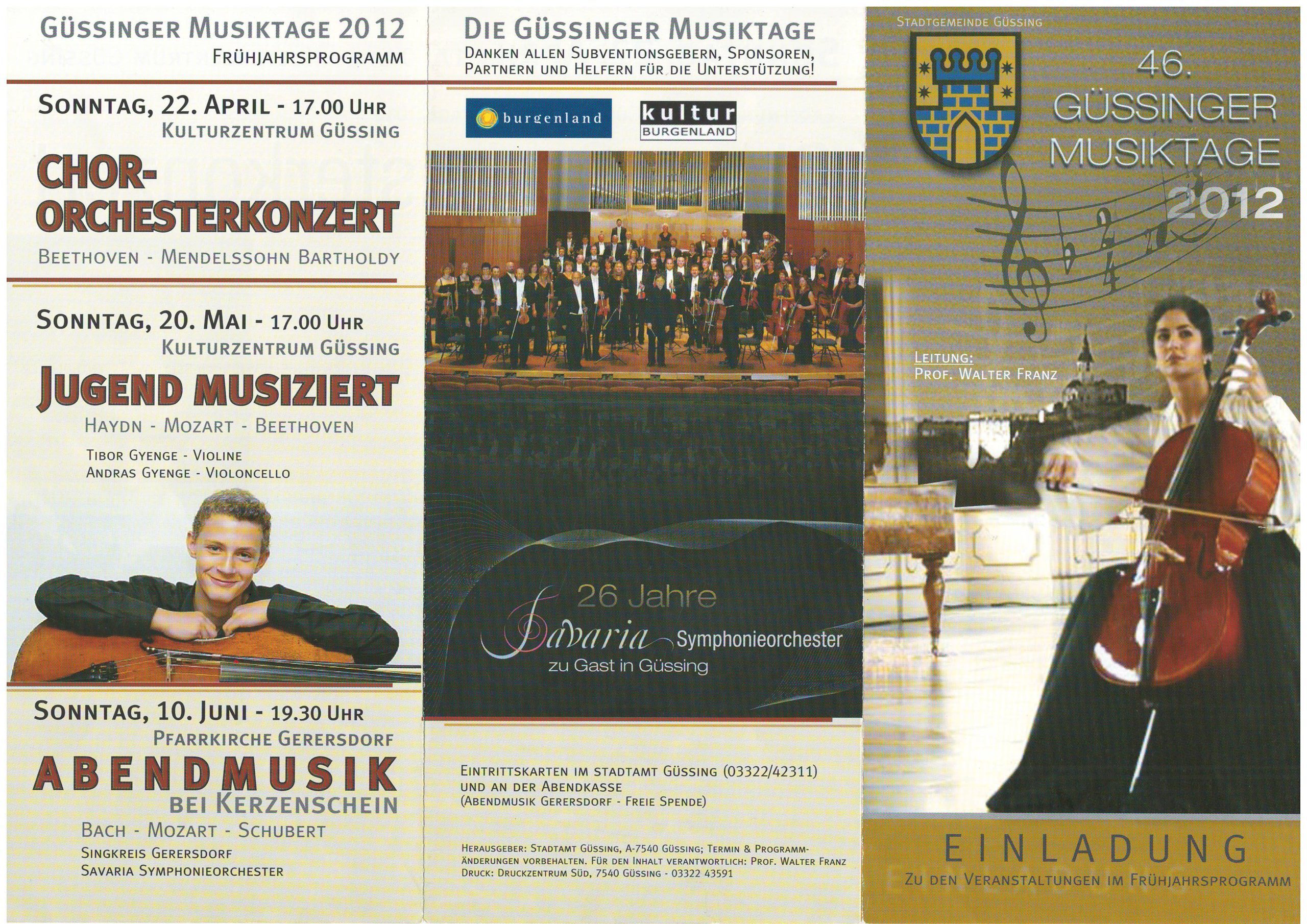 VOX Savariae 2012. 04. 22. Güssing