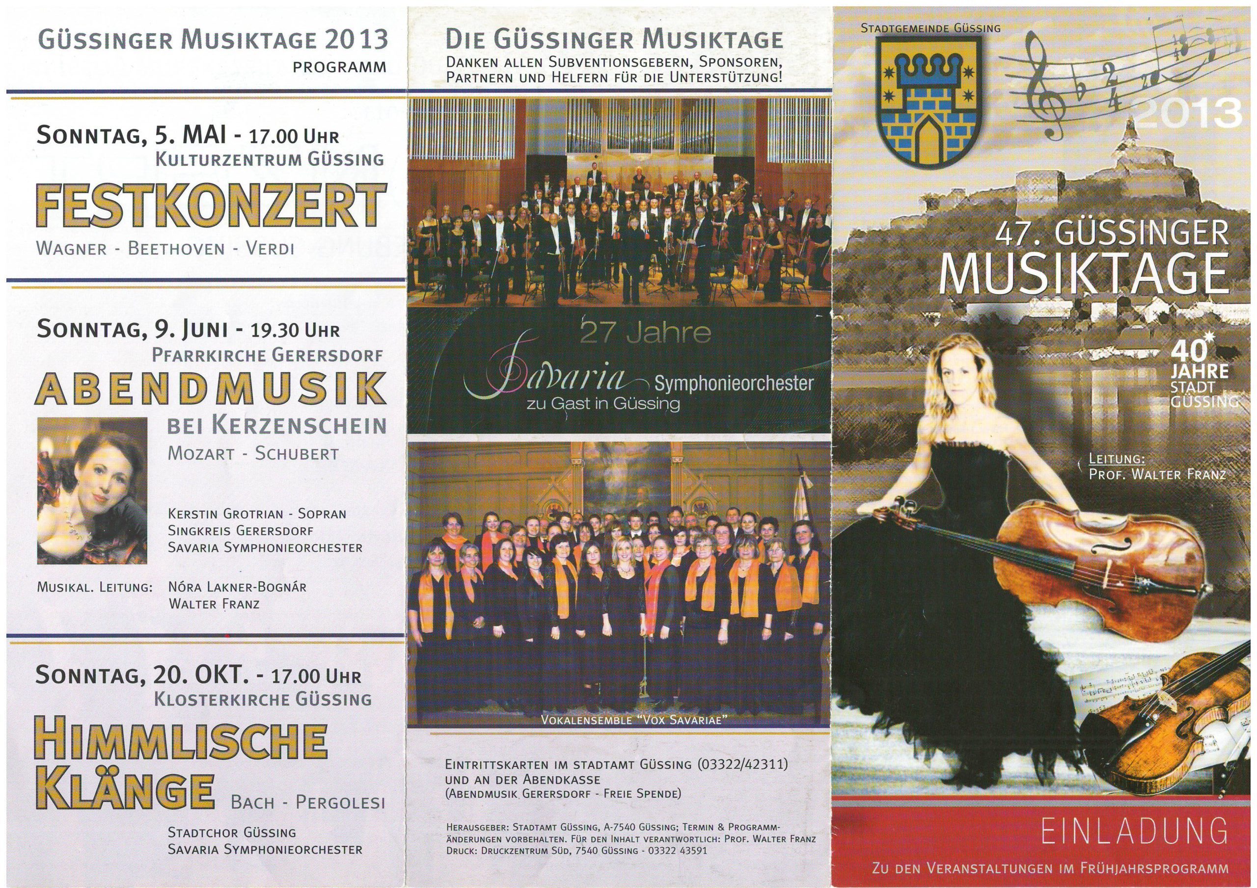 VOX Savariae 2013. 05. 05. Güssing