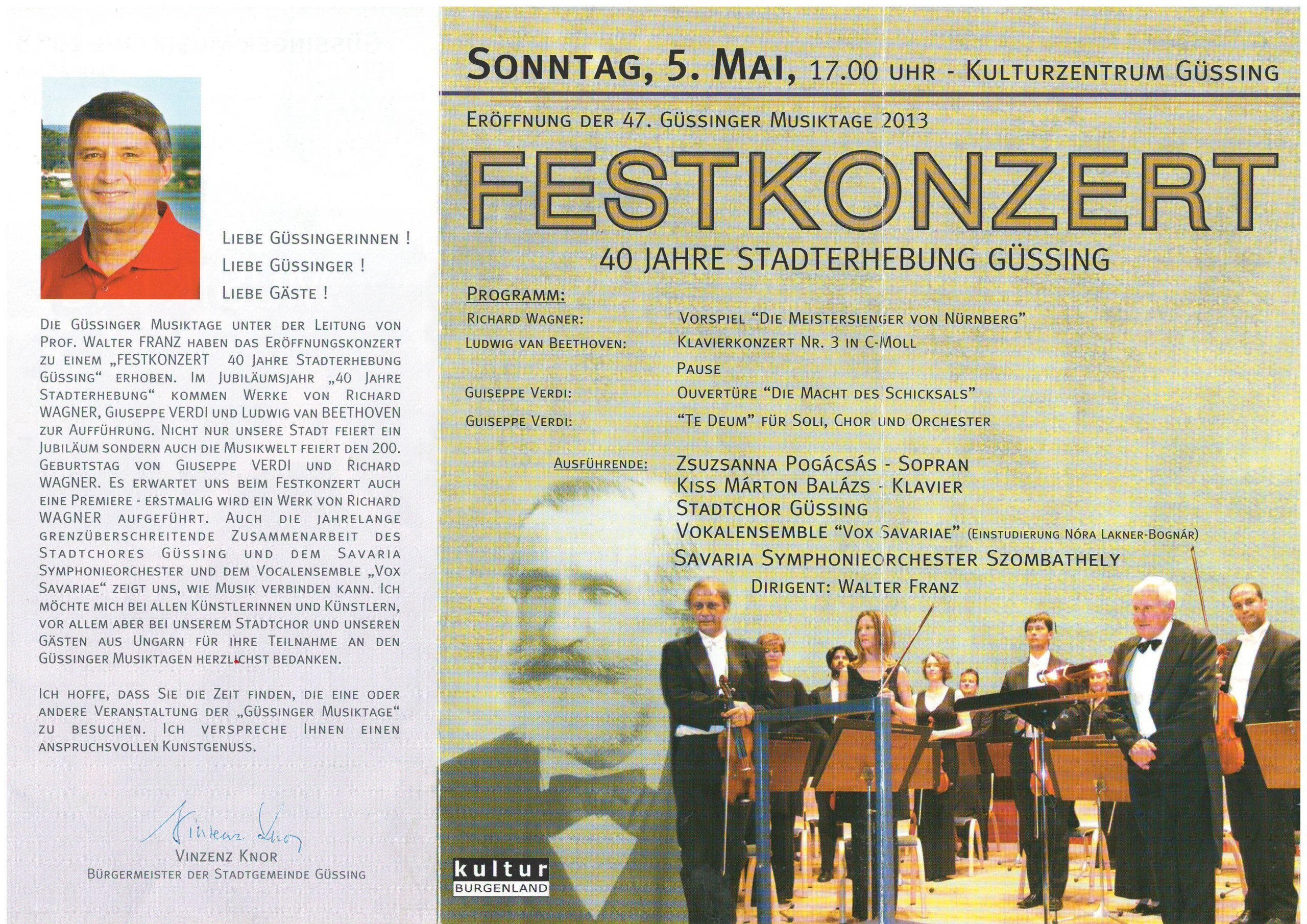 VOX Savariae 2013. 05. 05. Güssing