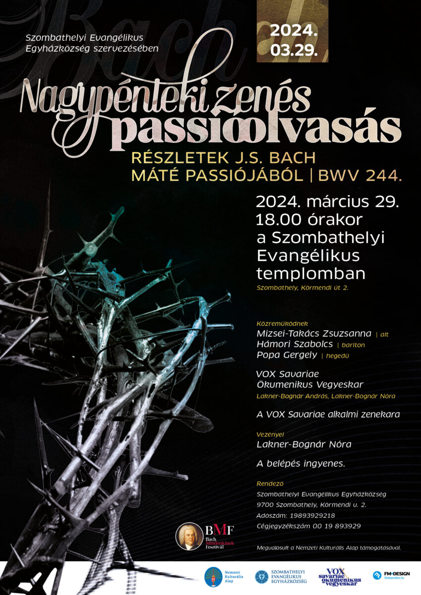 Nagypánteki passióolvasás 2024.03.29. Szombathely, VOX Savariae