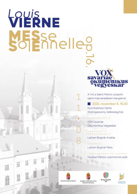 VOX Savariae 2025. 11. 08. (Grafika: Farkas Milán, FM Design)