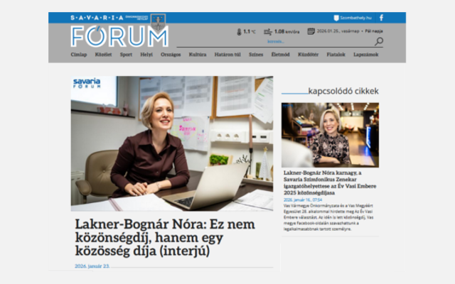 Lakner-Bognár Nóra: Ez nem közönségdíj, hanem egy közösség díja