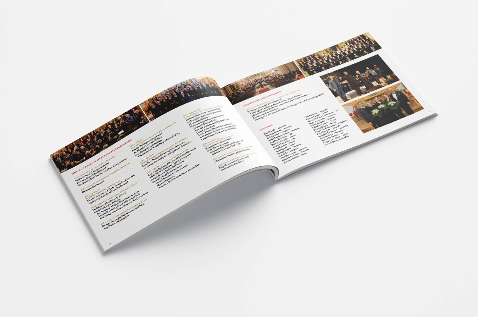 VOX Savariae 15 jubileumi brosura (Grafika: Farkas Milán, FM Design)